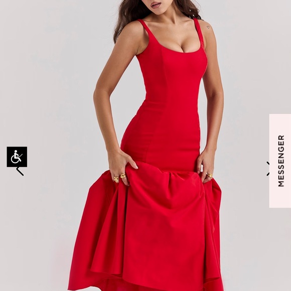 House of CB Red Midi Dress - Picture 3 of 3